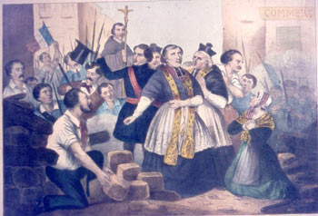 Mgr Affre sur les barricades (juin 1848)