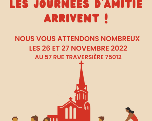 journées d'amitié les 26 et 27 novembre 2022 au 57 rue traversière